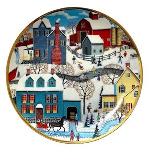 Winter’s Eve Decorative Plate by Steven Klein Limited Edition Fine Porcelain
